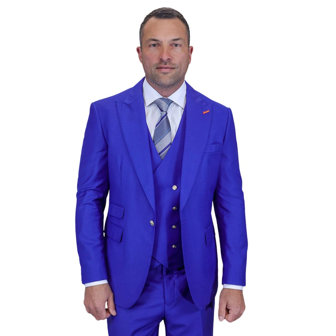 Aether Crest Collection: Kongelig Tre-delt Moderne Suit - Gør Dig Klar til At Imponere